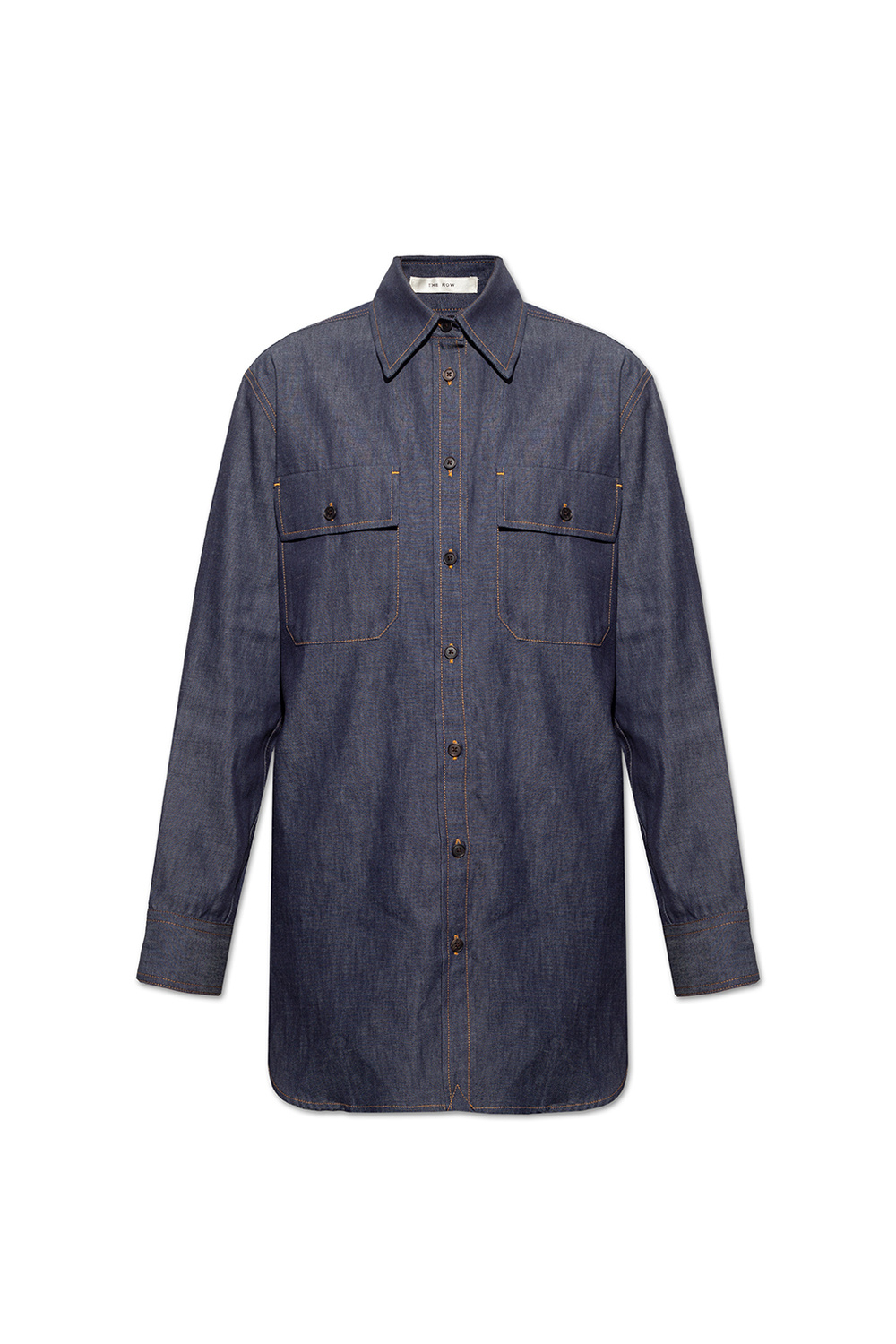 Navy blue Vivienne denim shirt The Row GenesinlifeShops Spain